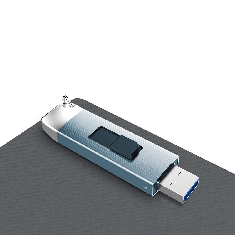 LUXWALLET - XPRO3 - USB 3.0 - 32GB Telescopisch Uitschuifbaar USB-Stick - High Speed Opslag - Grijs - Afbeelding 4