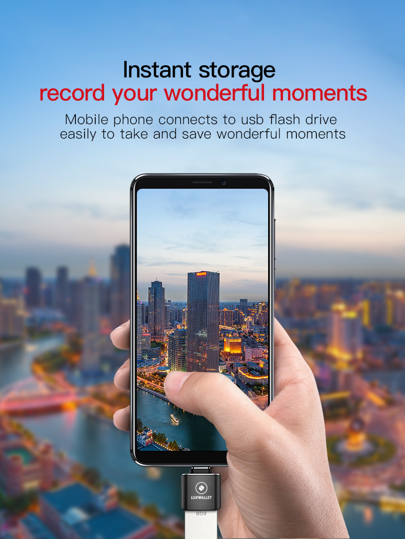 LUXWALLET DMA12 USB C / Type C Male naar USB 3.0 Female OTG Adapter -Zwart - Afbeelding 4