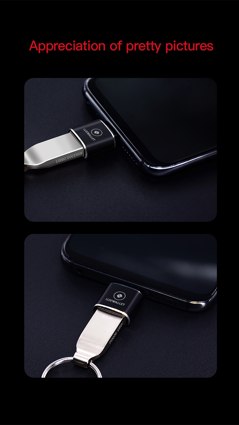 LUXWALLET DMA12 USB C / Type C Male naar USB 3.0 Female OTG Adapter -Zwart - Afbeelding 12