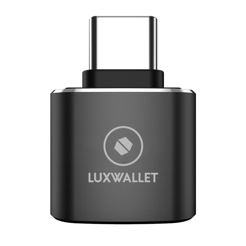 LUXWALLET DMA12 USB C / Type C Male naar USB 3.0 Female OTG Adapter -Zwart - Afbeelding 3