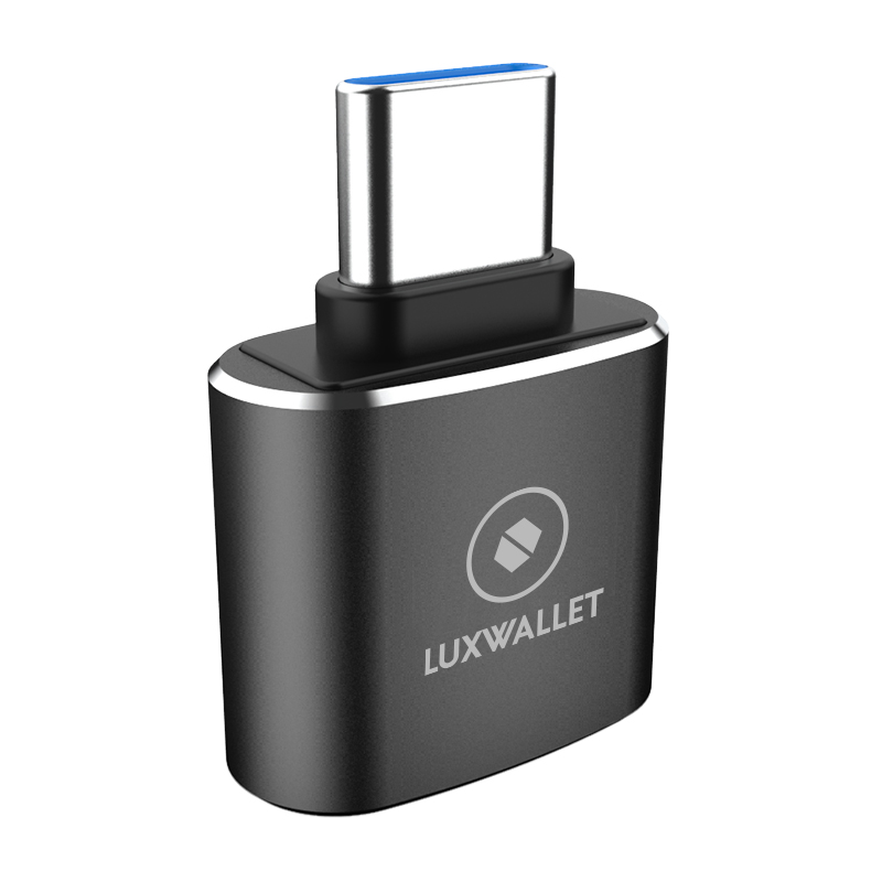 LUXWALLET DMA12 USB C / Type C Male naar USB 3.0 Female OTG Adapter -Zwart - Afbeelding 5
