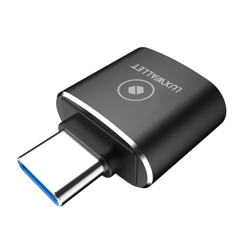 LUXWALLET DMA12 USB C / Type C Male naar USB 3.0 Female OTG Adapter -Zwart - Afbeelding 9