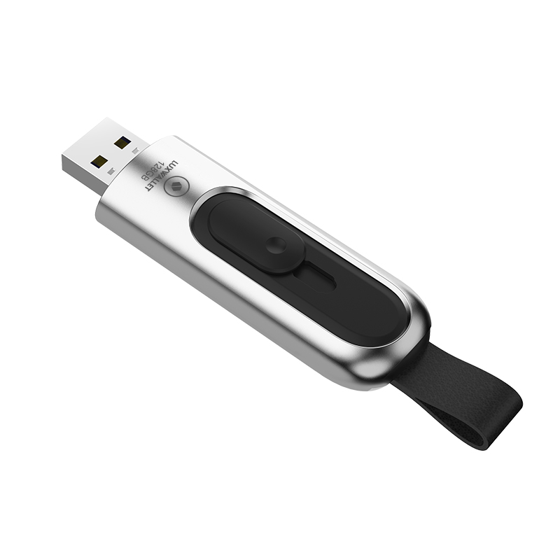 LUXWALLET PD1 Metalen USB3.1/3.0 Flash Drive – USB Stick - 128GB - Leessnelheid tot 100Mb/s – Push&Pull met Leren Staartriem- Zilver - Afbeelding 7