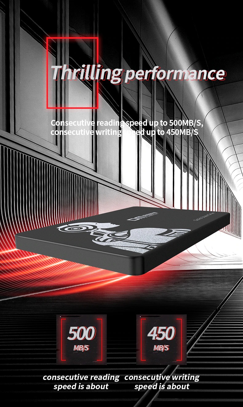 LUXWALLET DMF5 - Interne 512GB SSD 2.5 Inch SATA3 (6Gbps) - 3D Nand - NVME - Interne Solid State Drive Harde Schijf - Afbeelding 8