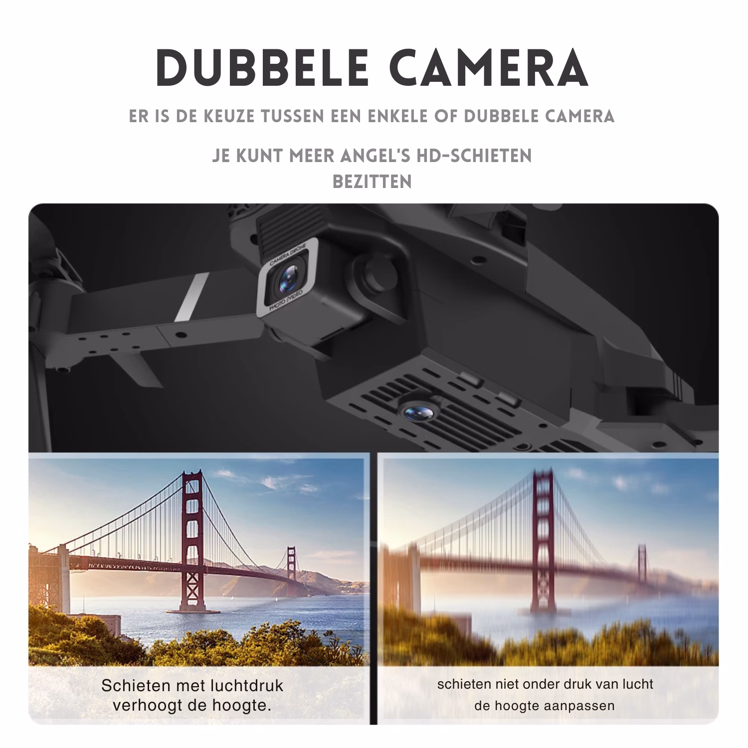 LUXWALLET E-Drone - Mini WiFi Drone – 720P – Groothoek Camera – Vouwbaar / Compact – Quadcopter - Afbeelding 4