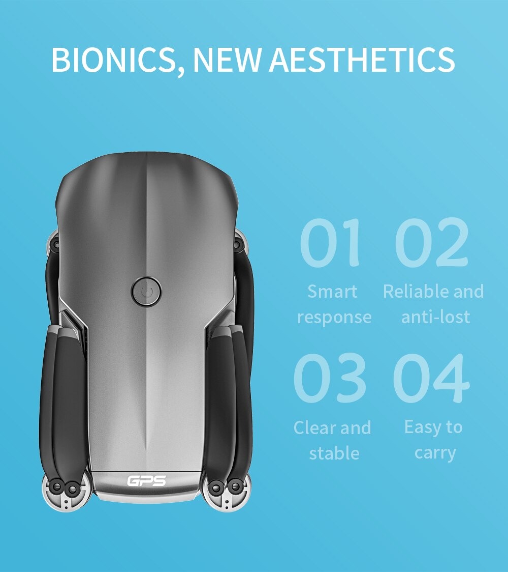 LUXWALLET Nocchi 5D - 20 KM/h - 249 Gram - 6K Camera + Stabilisator - 5Ghz WiFI FPV GPS Drone - Live Video + 2 Accu + Opbergcase - Afbeelding 22