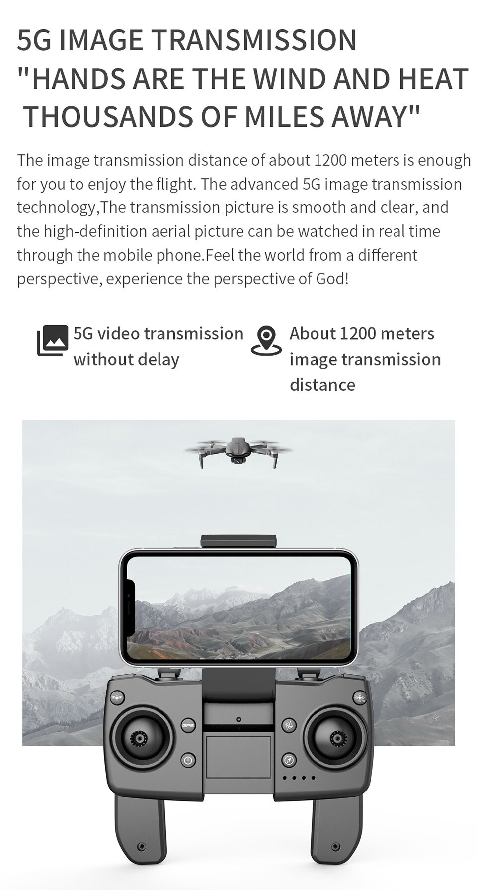 LUXWALLET Nocchi 5D - 20 KM/h - 249 Gram - 6K Camera + Stabilisator - 5Ghz WiFI FPV GPS Drone - Live Video + 2 Accu + Opbergcase - Afbeelding 10