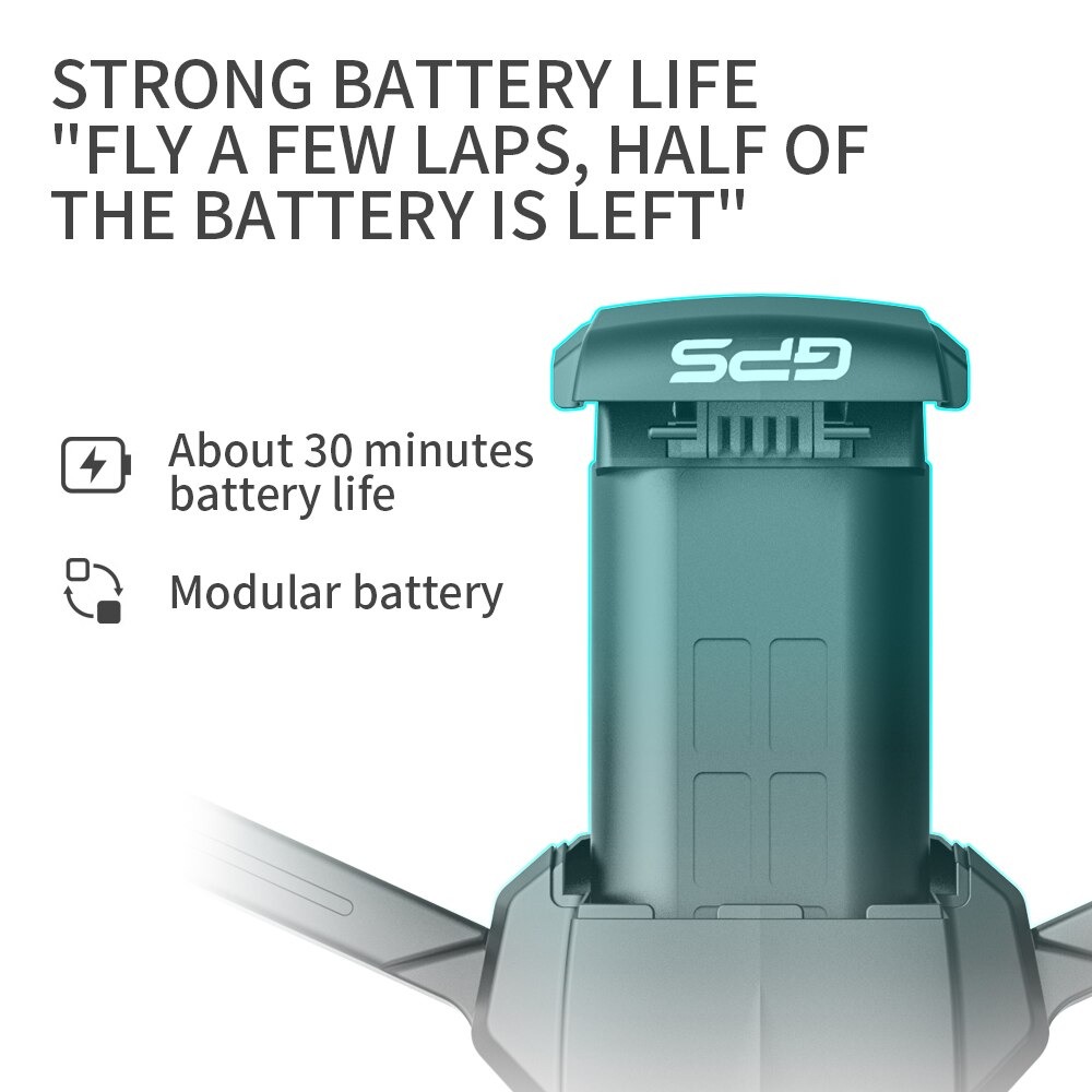 LUXWALLET Nocchi 5D - 20 KM/h - 249 Gram - 6K Camera + Stabilisator - 5Ghz WiFI FPV GPS Drone - Live Video + 2 Accu + Opbergcase - Afbeelding 25