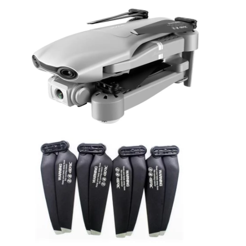 LUXWALLET Drone Propellers - Geschikt voor De LUXWALLET Nocchi 4D, 6D & Vicky Drone – Drone Accessoires - Zwart - Afbeelding 2