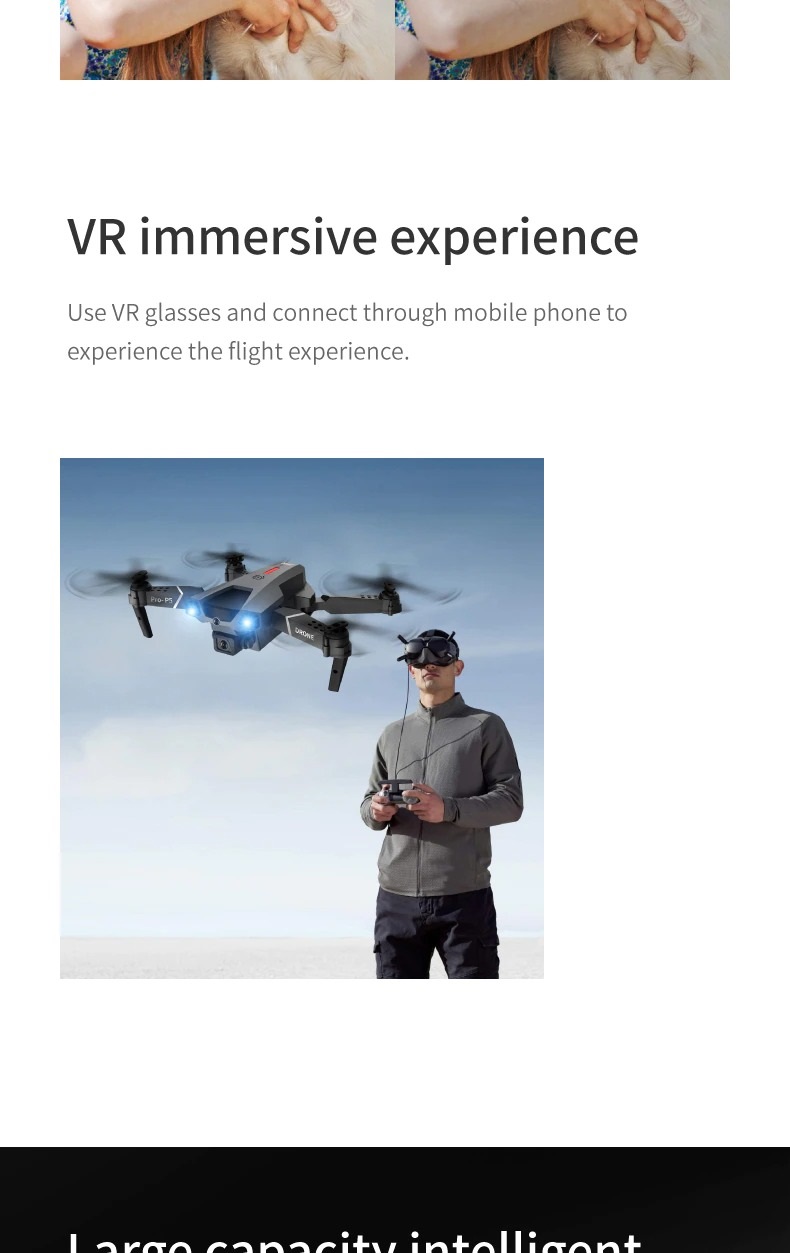 LUXWALLET® AeroFly Dodge Drone – 30km/h - Mini Drone met Camera + Infrarood Obstakel Ontwijking – VR - IOS / Android App - 2x Accu - Afbeelding 16