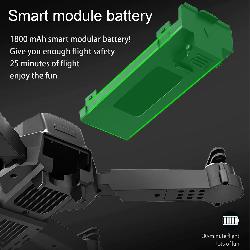 LUXWALLET® AeroFly Dodge Drone – 30km/h - Mini Drone met Camera + Infrarood Obstakel Ontwijking – VR - IOS / Android App - 2x Accu - Afbeelding 7