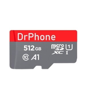 DrPhone MSI - 512GB Micro SD Kaart Opslag - Met SD Adapter - High Speed Klasse 10 - Premium Opslag