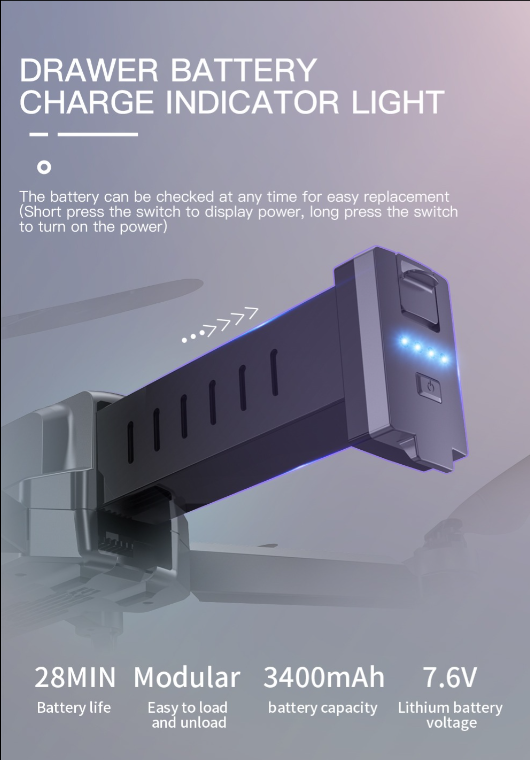 LUXWALLET Drone Batterij – Batterij Geschikt Voor LUXWALLET SG ProX 10 - Zwart - Afbeelding 4