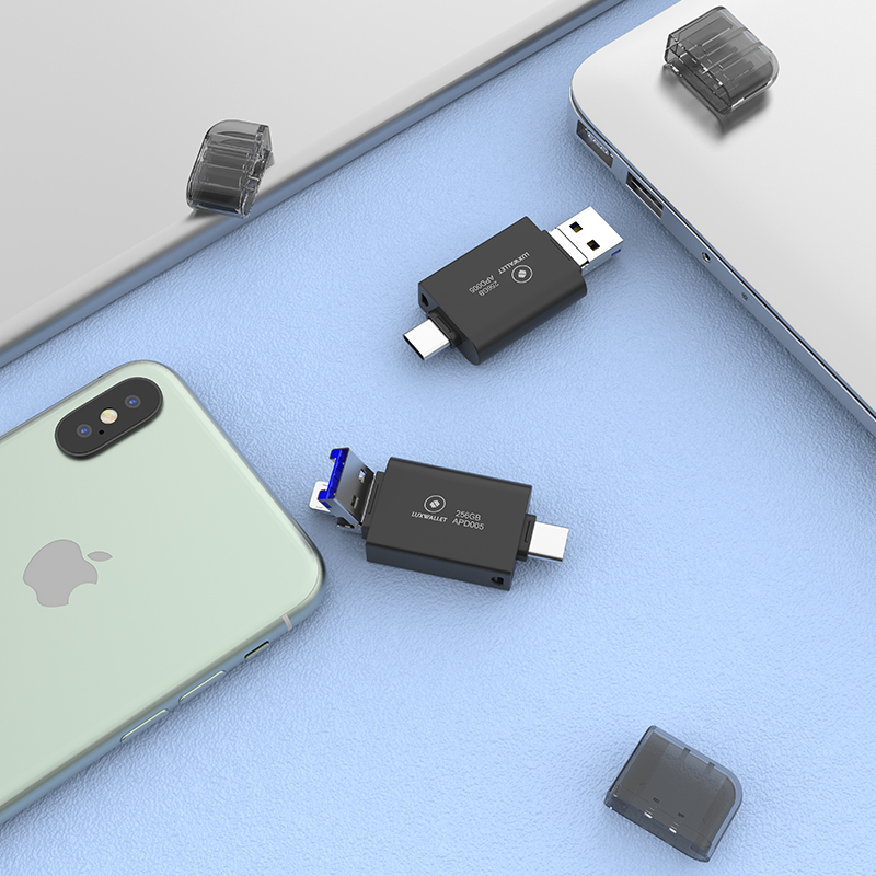 LUXWALLET APD - FlashDrive - 64GB - Extra Opslag iOS - Geen App Nodig + USB-C - Lightning - USB - Plug & Play - Afbeelding 4