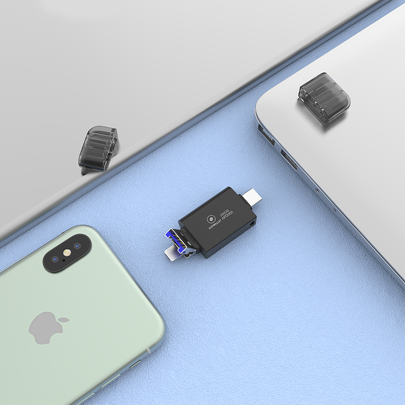 LUXWALLET APD - FlashDrive - 64GB - Extra Opslag iOS - Geen App Nodig + USB-C - Lightning - USB - Plug & Play - Afbeelding 5