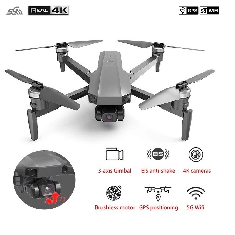 LUXWALLET Skyline5 – 40 km/h - 5Ghz Professionele Drone Met 3 Assige Gimbal – Mobiele App – Drone Met Echte 4K Camera - Grijs - Afbeelding 23