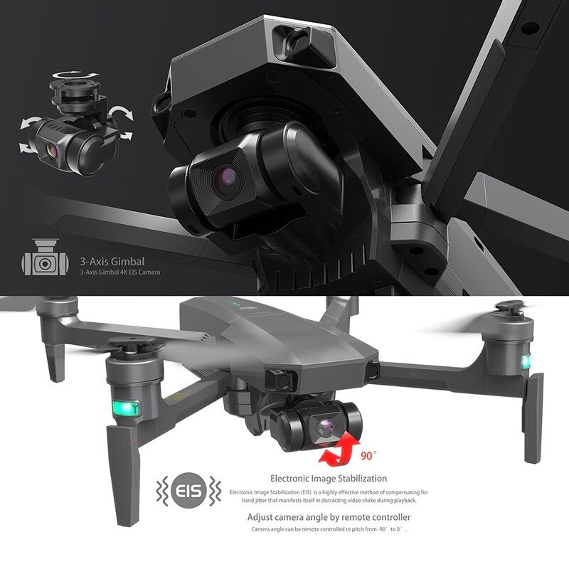 LUXWALLET Skyline5 – 40 km/h - 5Ghz Professionele Drone Met 3 Assige Gimbal – Mobiele App – Drone Met Echte 4K Camera - Grijs - Afbeelding 20