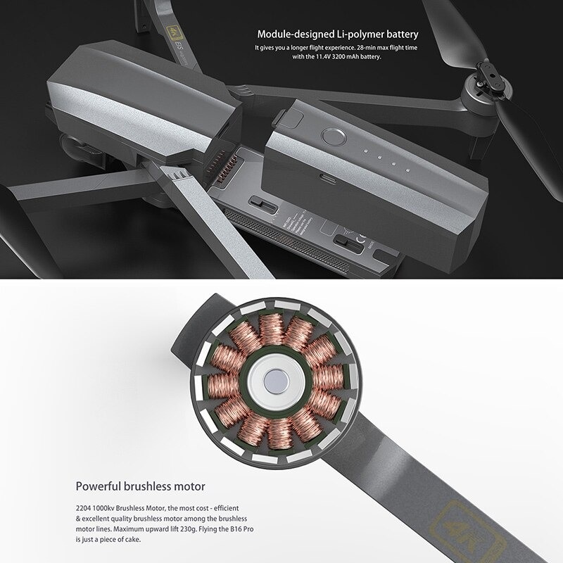 LUXWALLET Skyline5 – 40 km/h - 5Ghz Professionele Drone Met 3 Assige Gimbal – Mobiele App – Drone Met Echte 4K Camera - Grijs - Afbeelding 21