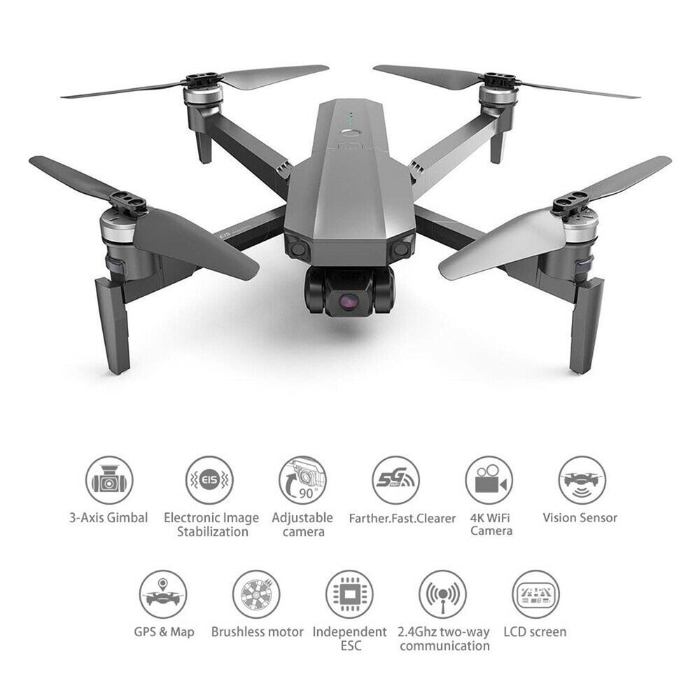 LUXWALLET Skyline5 – 40 km/h - 5Ghz Professionele Drone Met 3 Assige Gimbal – Mobiele App – Drone Met Echte 4K Camera - Grijs - Afbeelding 13