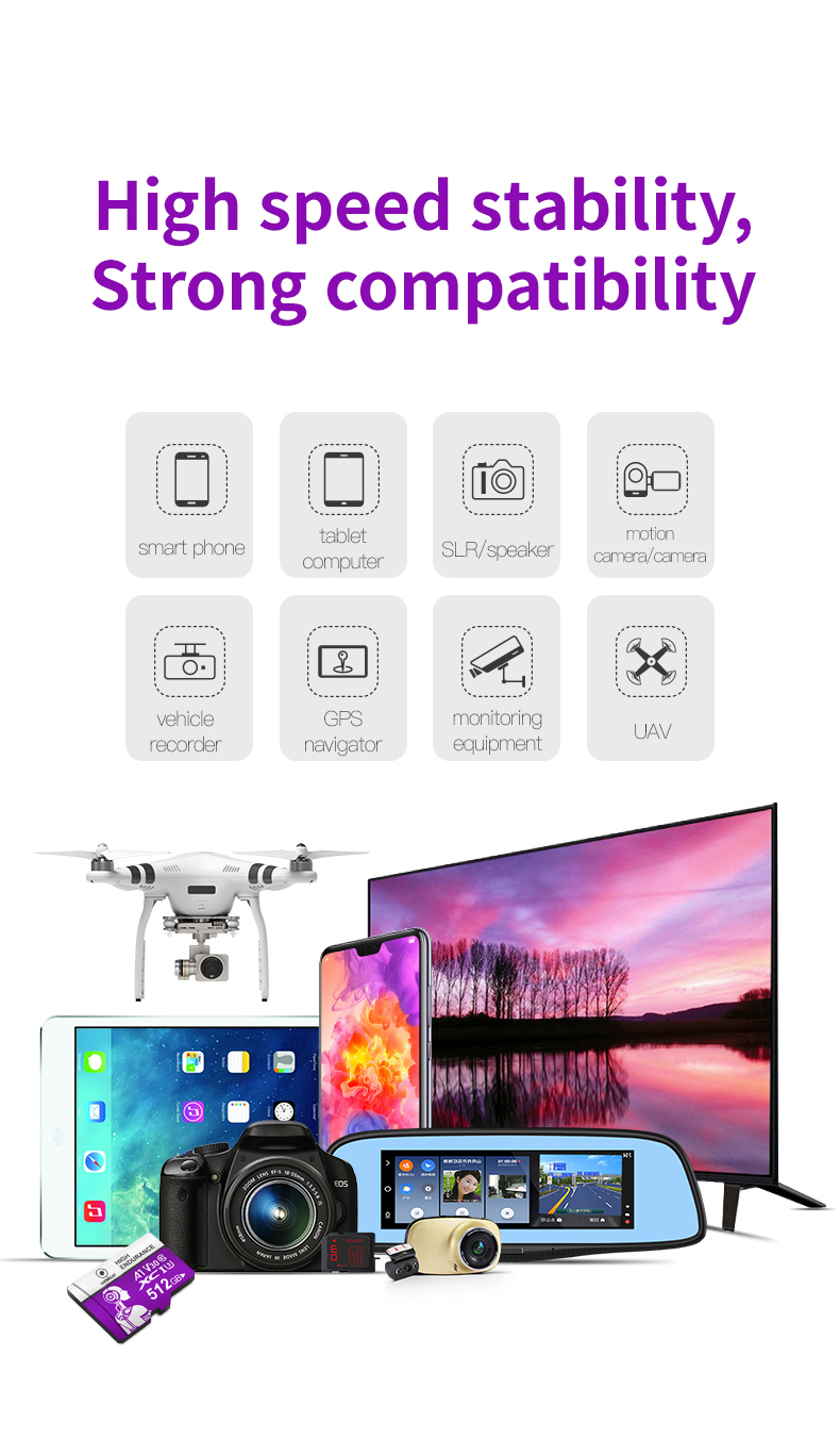 LUXWALLET® HC - 256 GB Micro SD Kaart - TF Klasse 10 - High Endurance - Snelle Gegevensoverdracht - Paars - Afbeelding 10