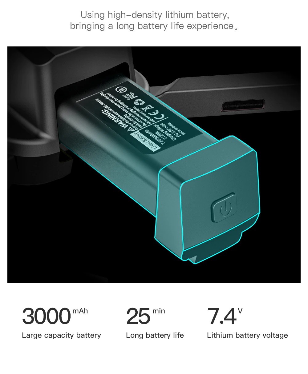 LUXWALLET OMEGA X DODGE - 45 km/h - GPS Drone - Obstakel Ontwijking Sensor - FPV WiFi 5Ghz - Micro SD - 2x Camera - 3-As Gimbal- Oranje - Afbeelding 20