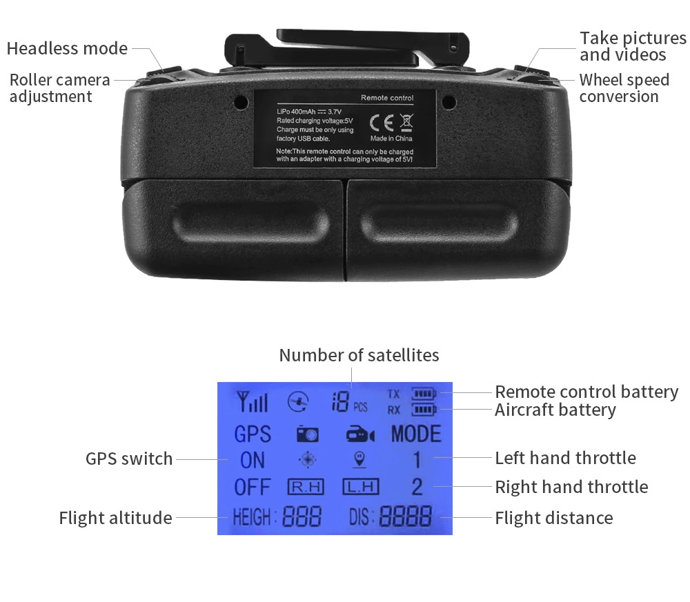 LUXWALLET OMEGA X DODGE - 45 km/h - GPS Drone - Obstakel Ontwijking Sensor - FPV WiFi 5Ghz - Micro SD - 2x Camera - 3-As Gimbal- Oranje - Afbeelding 29