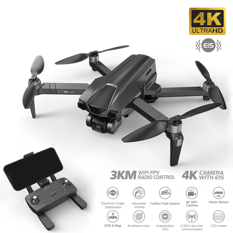LUXWALLET Skyline6 Drone – 15-40KM/h – 4K Video WiFI – GPS - 3000 Meter 5Ghz FPV– 3 Axis Gimbal Luchtfotografie – RC 3KM Afstand - Afbeelding 8