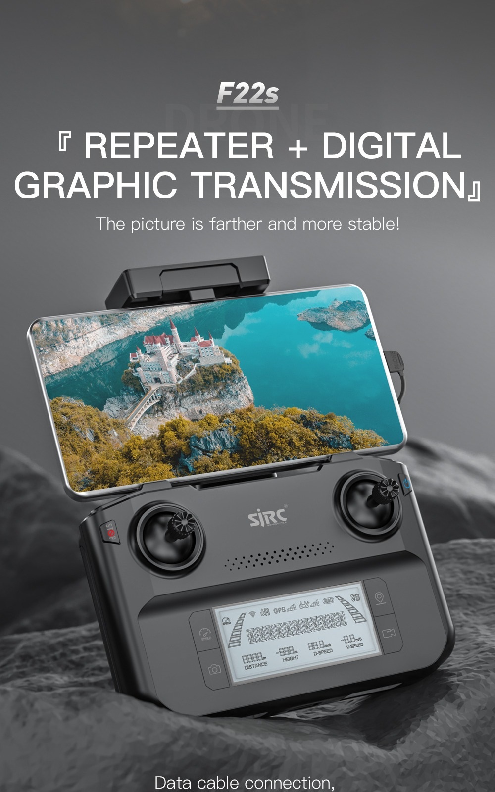 LUXWALLET Skyline Ultra Instinct Drone Met LAOS (Laser Obstacle Avoidance) - Professioneel 4K Video WiFi - 2-As Gimbal Luchtfotografie – 3500M - EIS Stabilisator – Donker Grijs - Afbeelding 10