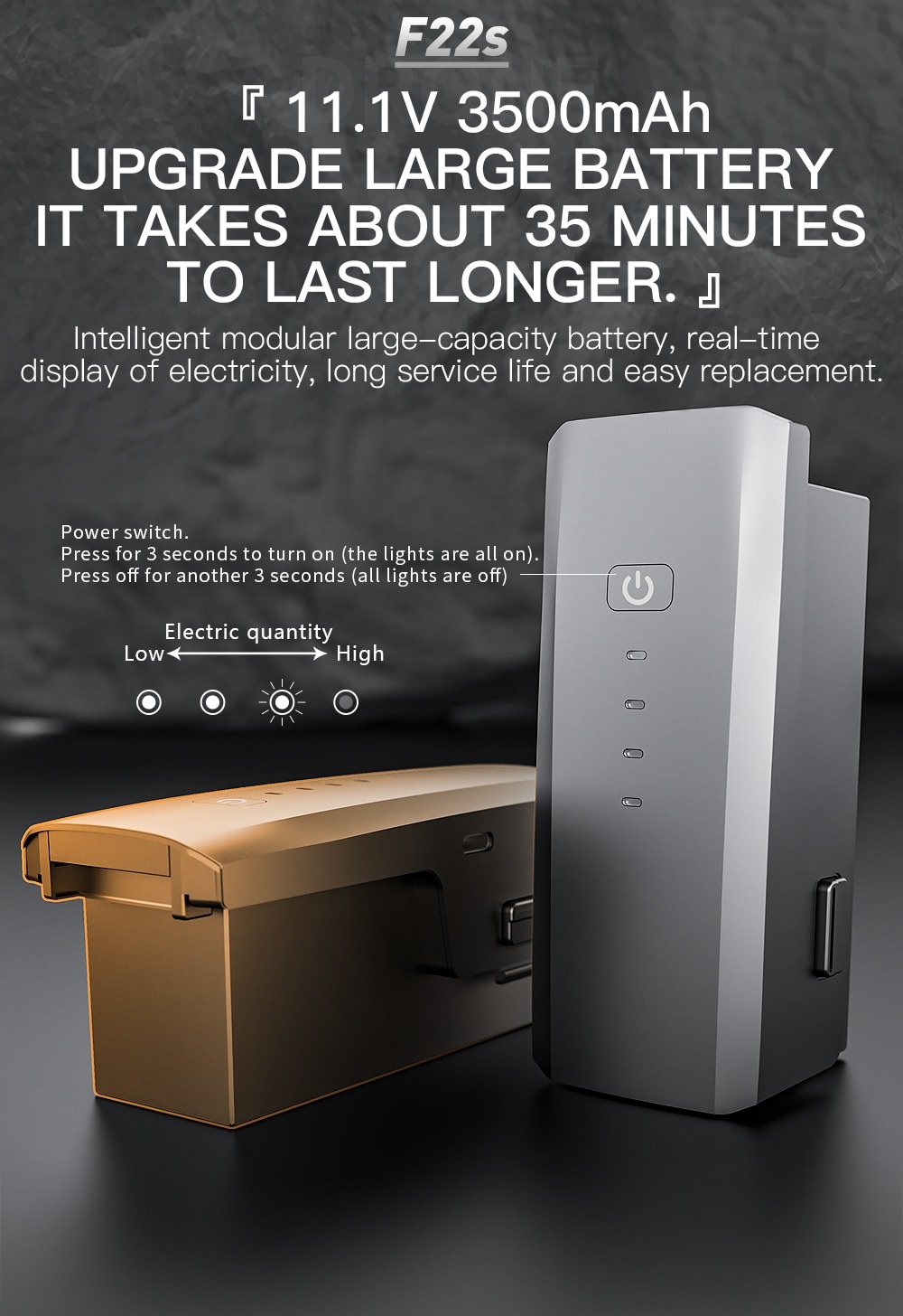 LUXWALLET Skyline Ultra Instinct Drone Met LAOS (Laser Obstacle Avoidance) - Professioneel 4K Video WiFi - 2-As Gimbal Luchtfotografie – 3500M - EIS Stabilisator – Donker Grijs - Afbeelding 12