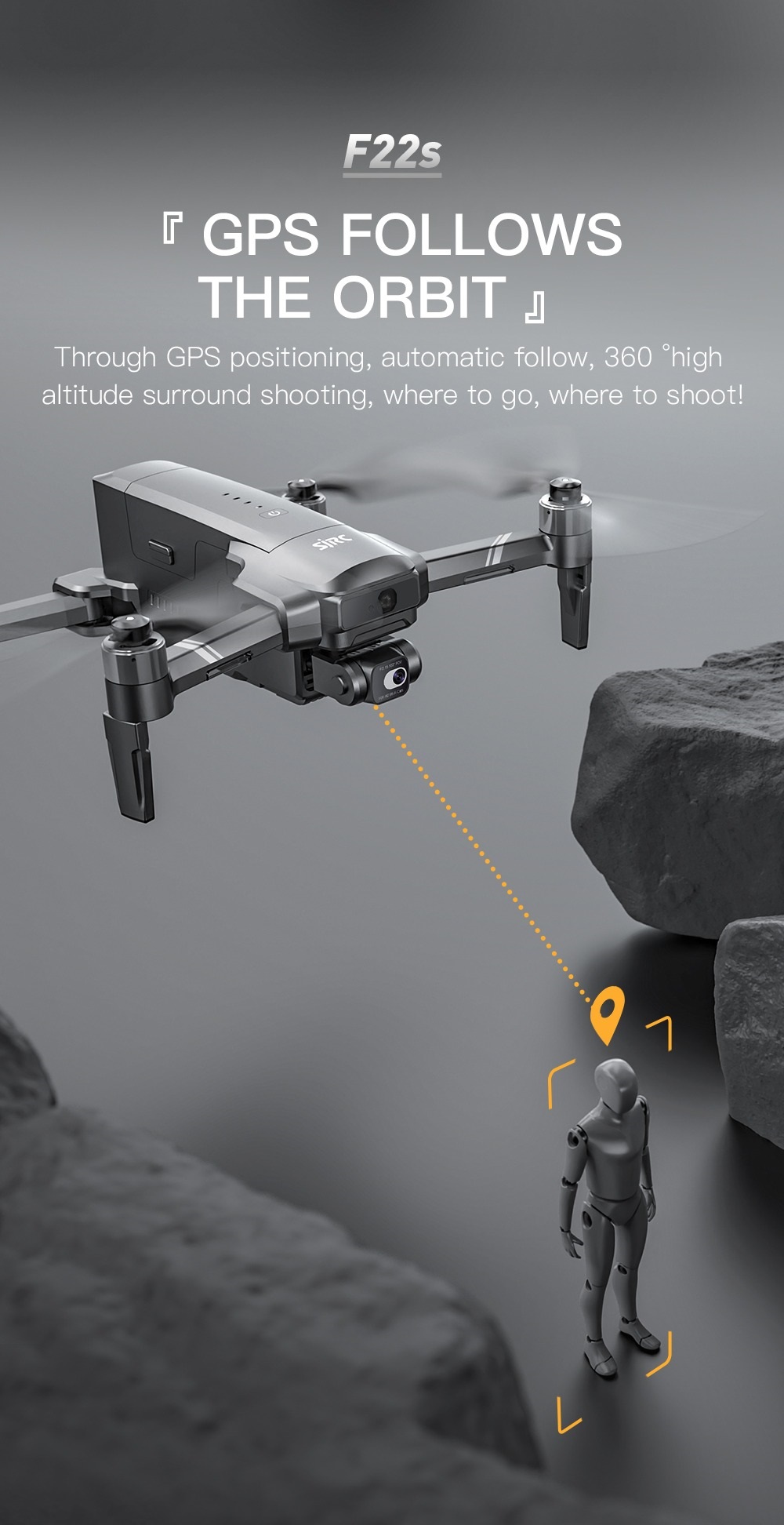 LUXWALLET Skyline Ultra Instinct Drone Met LAOS (Laser Obstacle Avoidance) - Professioneel 4K Video WiFi - 2-As Gimbal Luchtfotografie – 3500M - EIS Stabilisator – Donker Grijs - Afbeelding 16