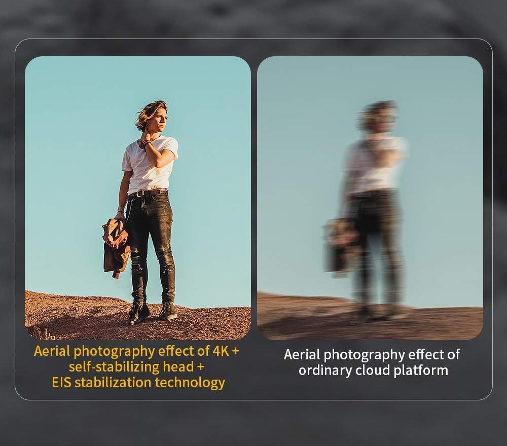 LUXWALLET Skyline Ultra Instinct Drone Met LAOS (Laser Obstacle Avoidance) - Professioneel 4K Video WiFi - 2-As Gimbal Luchtfotografie – 3500M - EIS Stabilisator – Donker Grijs - Afbeelding 6