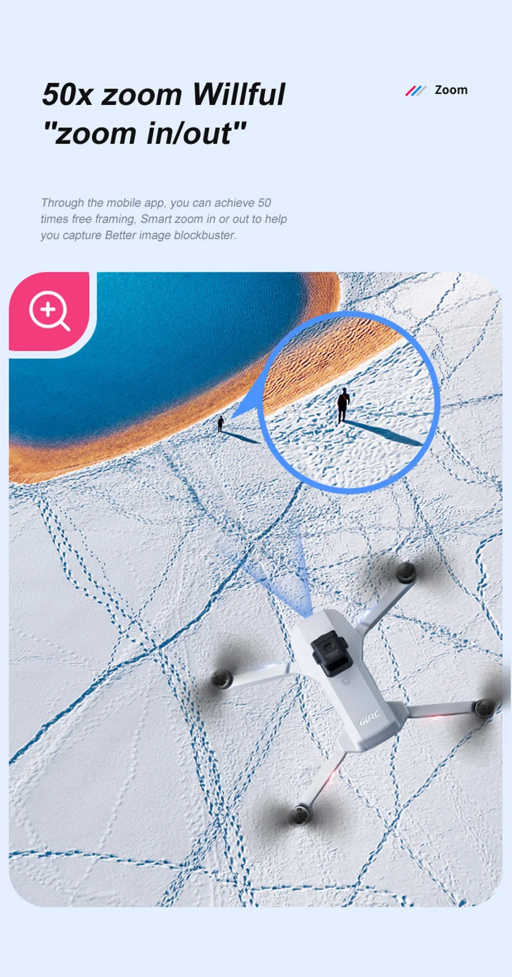 LUXWALLET Falcon X Dodge - 30KM/h Drone - WiFi GPS 1080P Full HD Drone – Laser Obstacle Avoidance - EIS Stabilisator - 2000 Meter Afstand + 2x Accu - Afbeelding 9