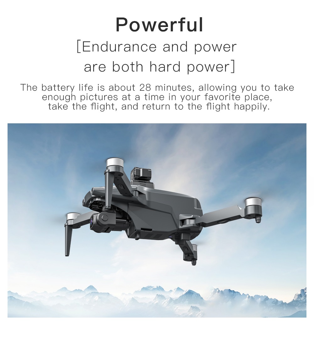 LUXWALLET Chopper X Dodge - 21.6KM/h Drone - WiFi GPS 1080P Full HD Drone – Laser Obstacle Avoidance - EIS Stabilisator - 1200 Meter Afstand + 2x Accu - Afbeelding 11