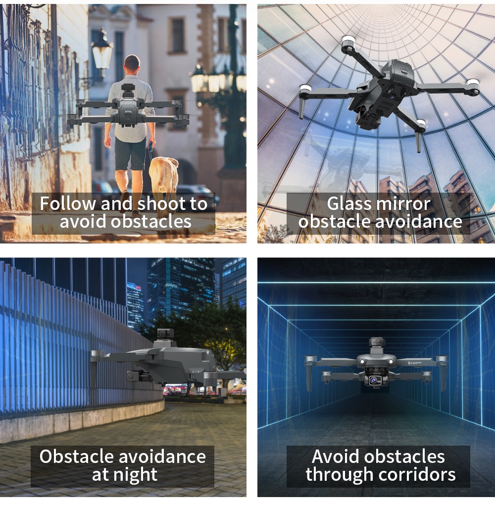 LUXWALLET Chopper X Dodge - 21.6KM/h Drone - WiFi GPS 1080P Full HD Drone – Laser Obstacle Avoidance - EIS Stabilisator - 1200 Meter Afstand + 2x Accu - Afbeelding 5