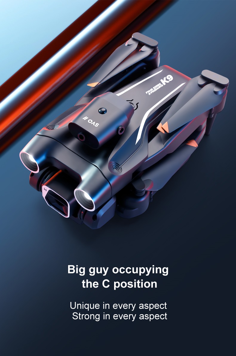 LUXWALLET Libra Light Max Drone – Drone Met Vierzijdige Obstakel Ontwijking - Drone Met Twee Camera’s - 480P – Opvouwbaar - 360° Vliegsysteem - Richtingspunt Vluchtmodus – Zwart - Afbeelding 7