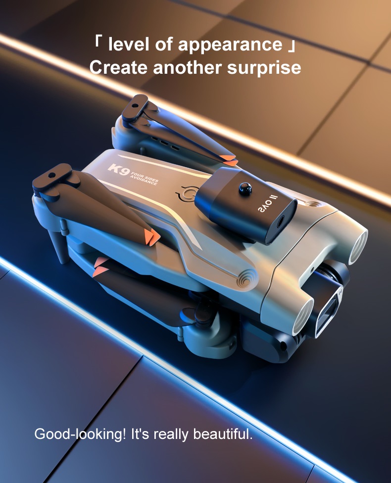 LUXWALLET Libra Light Max Drone – Drone Met Vierzijdige Obstakel Ontwijking - Drone Met Twee Camera’s - 480P – Opvouwbaar - 360° Vliegsysteem - Richtingspunt Vluchtmodus – Zwart - Afbeelding 8