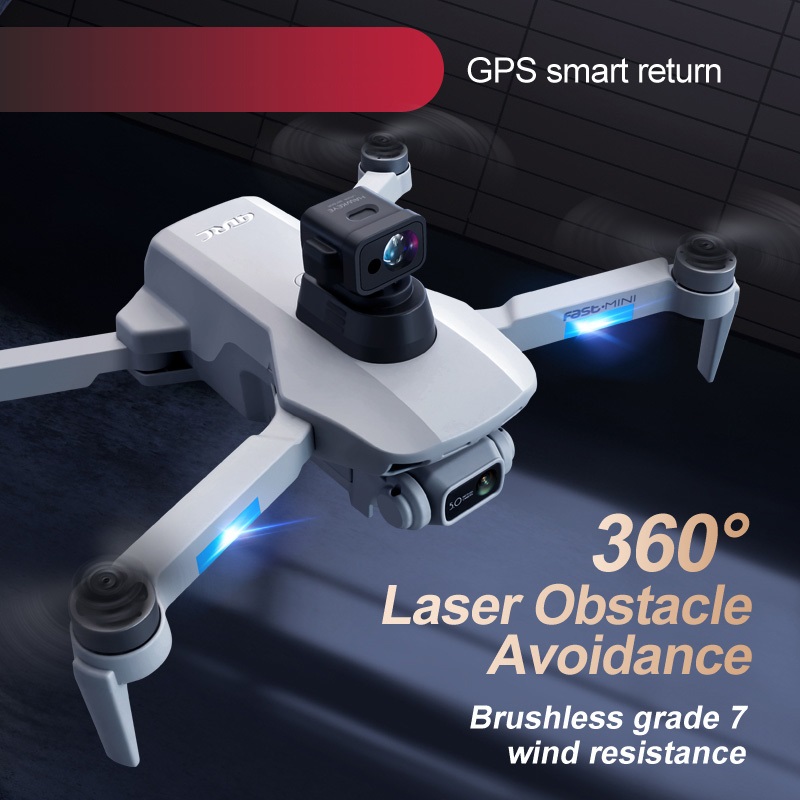 LUXWALLET Falcon X Dodge - 30KM/h Drone - WiFi GPS 1080P Full HD Drone – Laser Obstacle Avoidance - EIS Stabilisator - 2000 Meter Afstand + 2x Accu - Afbeelding 21