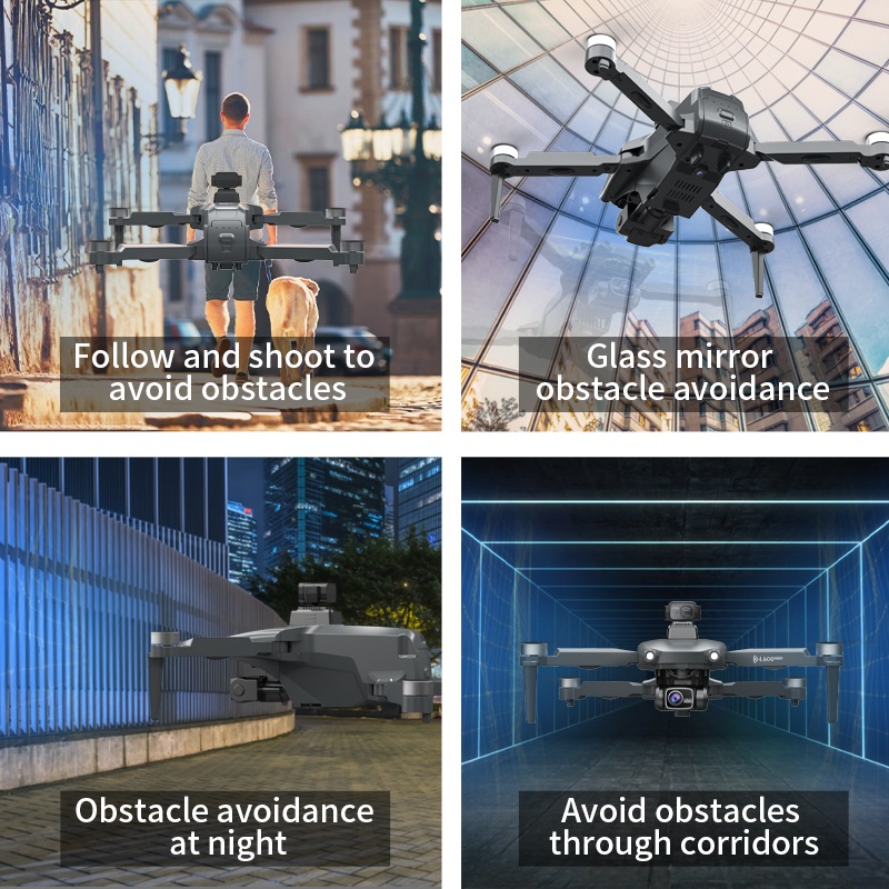 LUXWALLET Chopper X Dodge - 21.6KM/h Drone - WiFi GPS 1080P Full HD Drone – Laser Obstacle Avoidance - EIS Stabilisator - 1200 Meter Afstand + 2x Accu - Afbeelding 20