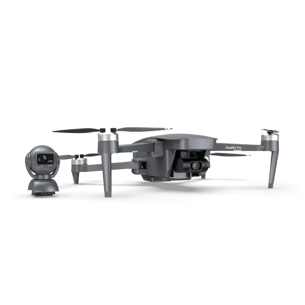 LUXWALLET Valkyrie X Dodge – 5 Ghz WiFi GPS Drone - Micro-SD Kaart Ingang- 4K Camera – 6000 Meter - Laser Obstakel Ontwijking- 3 Assige Gimbal – Return To Home – Borstelloze Motor – Grijs - Afbeelding 3