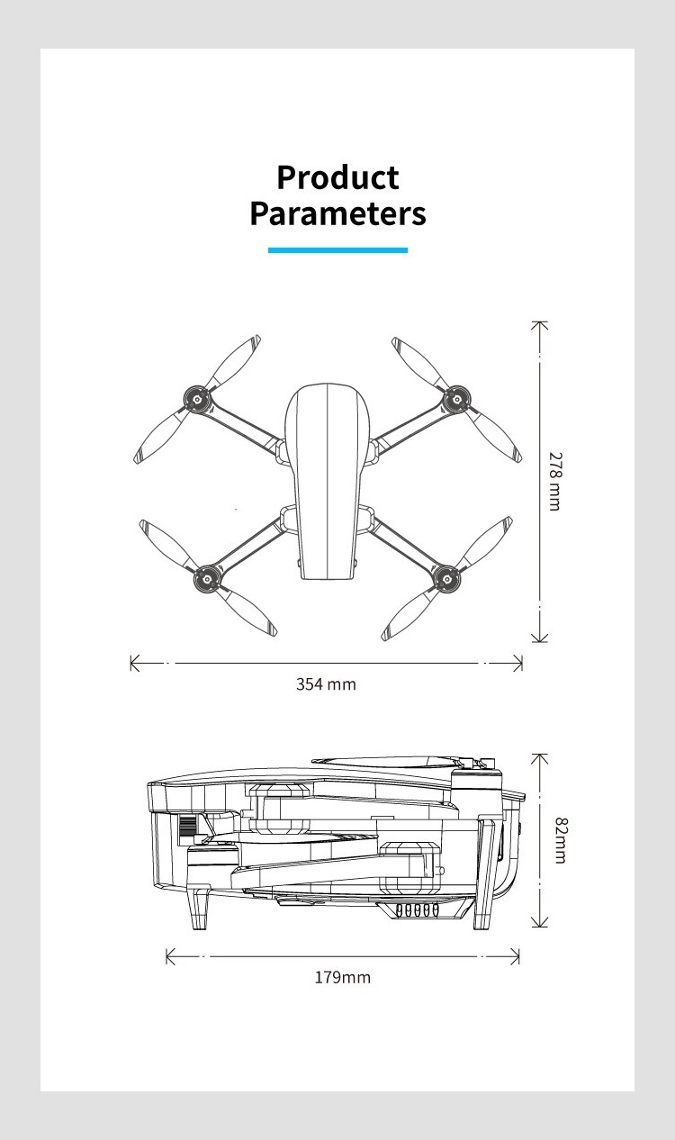LUXWALLET Valkyrie X Dodge – 5 Ghz WiFi GPS Drone - Micro-SD Kaart Ingang- 4K Camera – 6000 Meter - Laser Obstakel Ontwijking- 3 Assige Gimbal – Return To Home – Borstelloze Motor – Grijs - Afbeelding 19