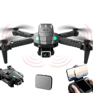 LUXWALLET AeroGlide Ultra - Drone Met Driezijdige Obstakel Ontwijking - Drone Met Twee Camera’s - 480P – Opvouwbaar - Richtingspunt Vluchtmodus – Zwart