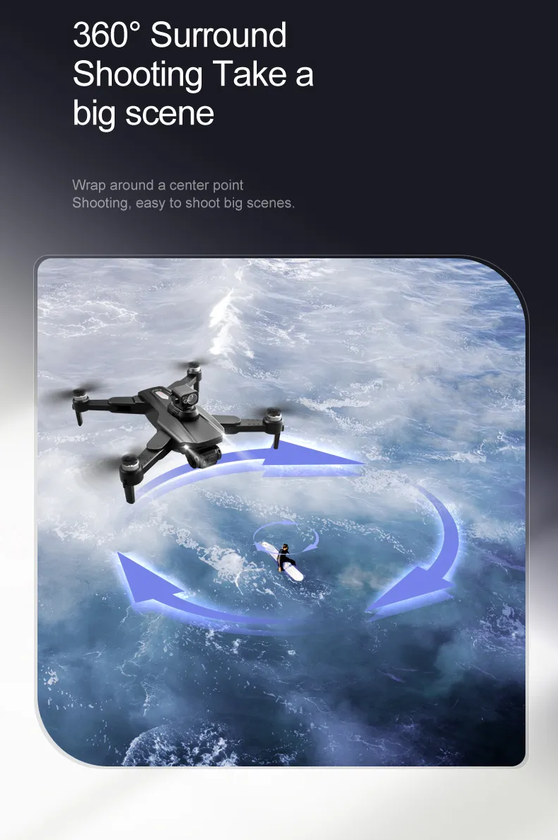 LUXWALLET AeroTech Ultra - 5Ghz WiFI GPS Drone – Laser Obstacle Avoidance - 1200M Afstand - RTH Functie - 15-30KM/h – Drone Met Mobiele App - 2 Accu + Opbergcase - Afbeelding 9