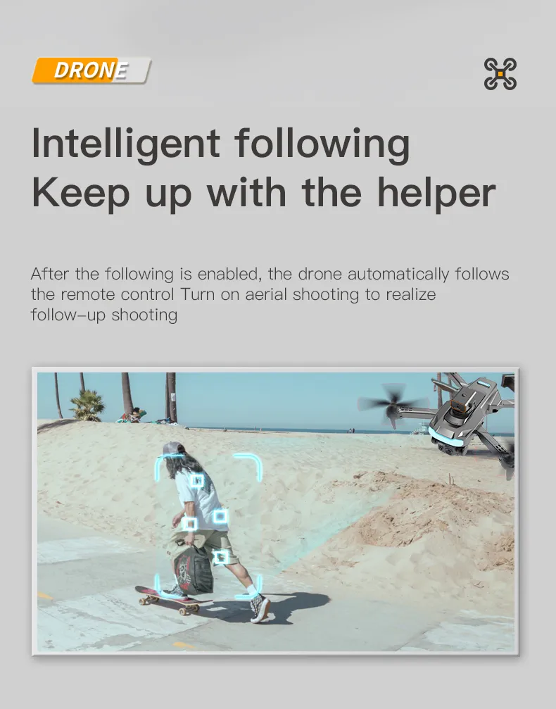 LUXWALLET AeroTech Celestial – 5 GHz Quadcopter Drone – Laser Obstacle Avoidance – Multiplunt Vluchtmodus – Return To Home - Zwart - Afbeelding 7