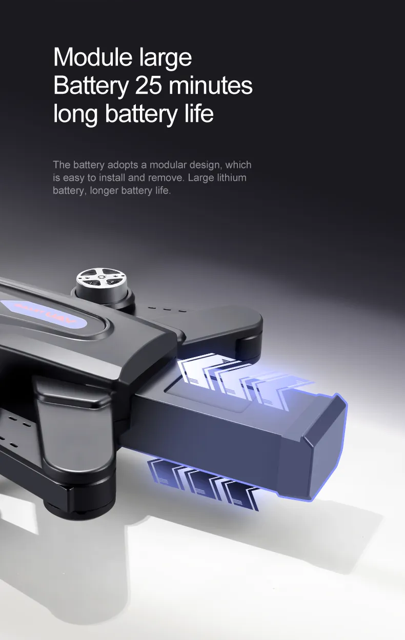 LUXWALLET AeroTech Ultra - 5Ghz WiFI GPS Drone – Laser Obstacle Avoidance - 1200M Afstand - RTH Functie - 15-30KM/h – Drone Met Mobiele App - 2 Accu + Opbergcase - Afbeelding 5