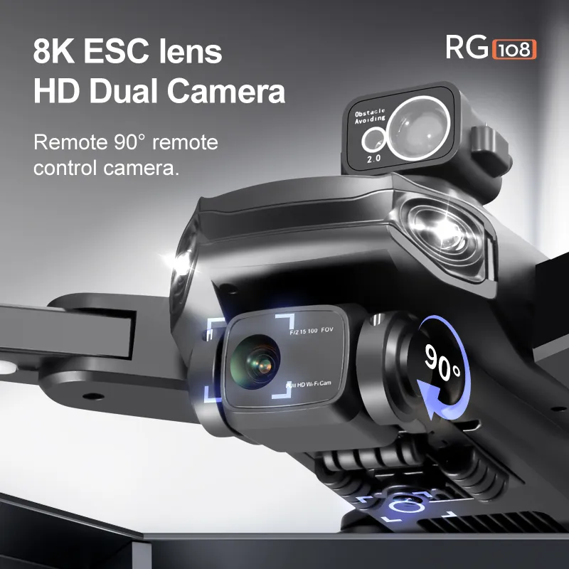 LUXWALLET AeroTech Ultra - 5Ghz WiFI GPS Drone – Laser Obstacle Avoidance - 1200M Afstand - RTH Functie - 15-30KM/h – Drone Met Mobiele App - 2 Accu + Opbergcase - Afbeelding 12