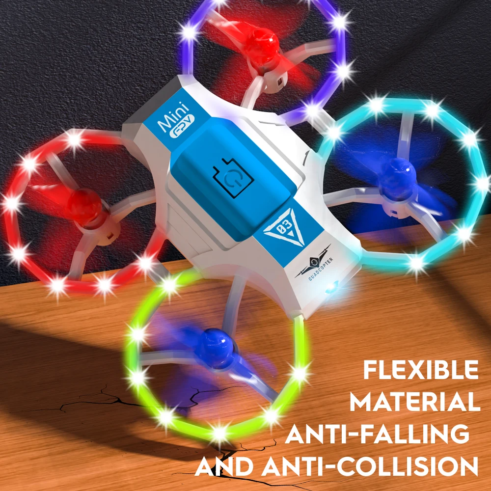 LUXWALLET SkySparky – Mini Beginners Drone – 2.4GHz Drone – Mini Quadcopter Drone – Met Verlichting – Voicecontrol – Wit - Afbeelding 5