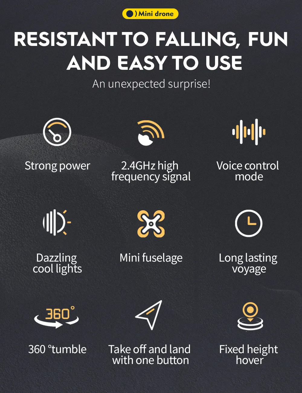 LUXWALLET SkySparky – Mini Beginners Drone – 2.4GHz Drone – Mini Quadcopter Drone – Met Verlichting – Voicecontrol – Wit - Afbeelding 17