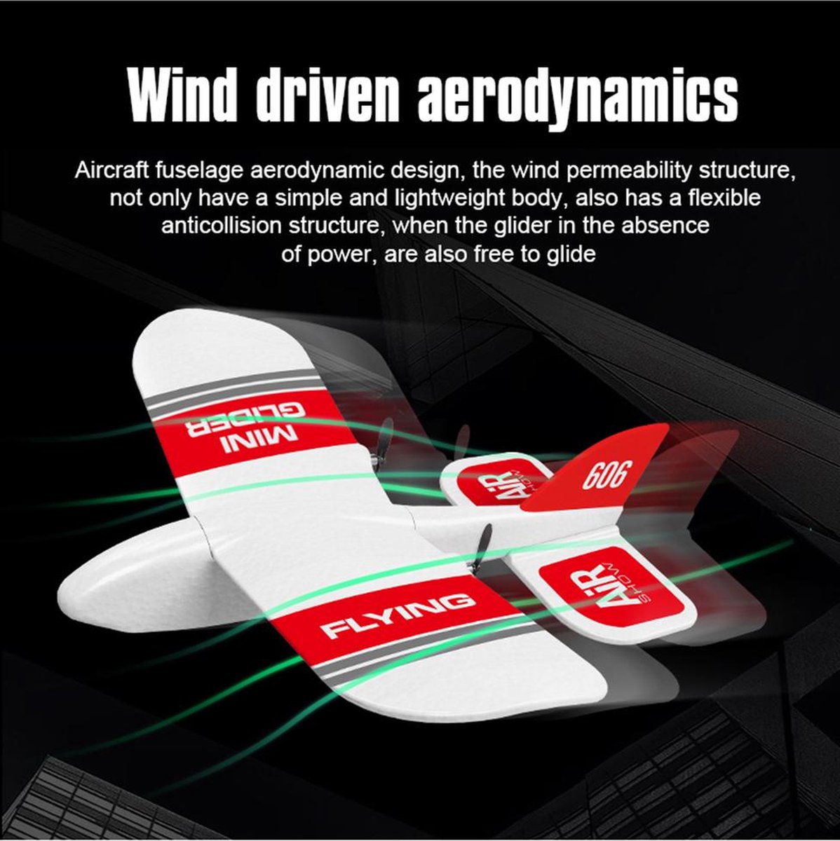 LUXWALLET SkyShow Mini – 2.4GHz RC Vliegtuig Drone – Crashbestendig – RC Vliegtuig Voor binnen en buiten - Waterbestendige Drone Met 2 Batterijen – Rood/Wit - Afbeelding 7