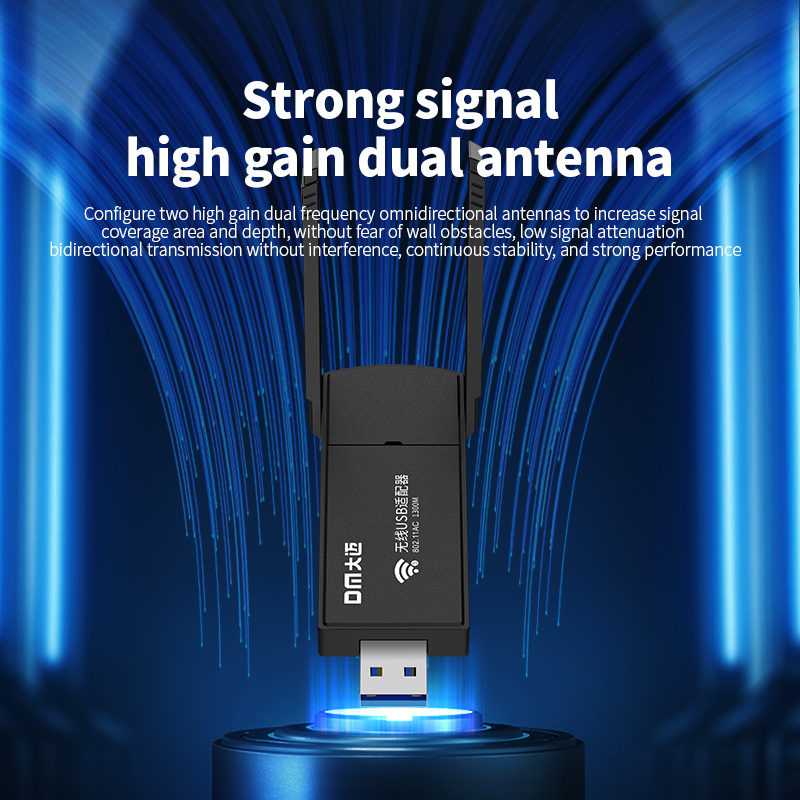 DrPhone TurboLink - 1300Mbps - 5Ghz WiFi Adapter Dongle - Draadloos en Supersnel WiFi - Afbeelding 15