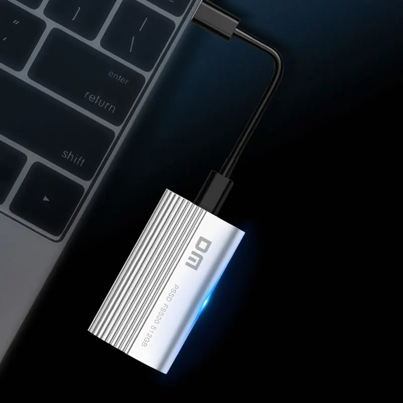 LUXWALLET FS5 Externe SSD 1TB - Externe Draagbare Harde Schijf – HDD – Ultrasnelle Gegevensoverdracht - Zilver - Afbeelding 3